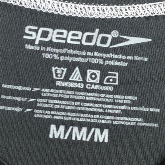 NWT Speedo Men’s Rash Guard UV Turbo Dri M - Picture 3 of 10